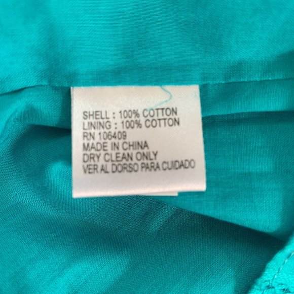 Cremieux NWT 4 Dress Blue Aqua Removable Strapless - Picture 6 of 6